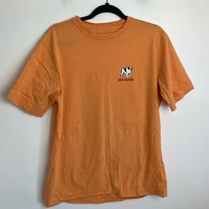 Unisex Big Dog T-Shirt “It’s Five O’Clock Somewhere” Color Orange Size Medium